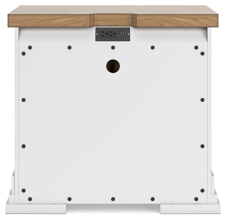 Ashbryn White/Natural Panel Storage Bedroom Set view 21