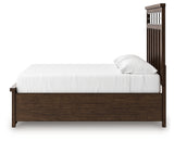 Taffenbrook Medium Brown King Panel Storage Bed