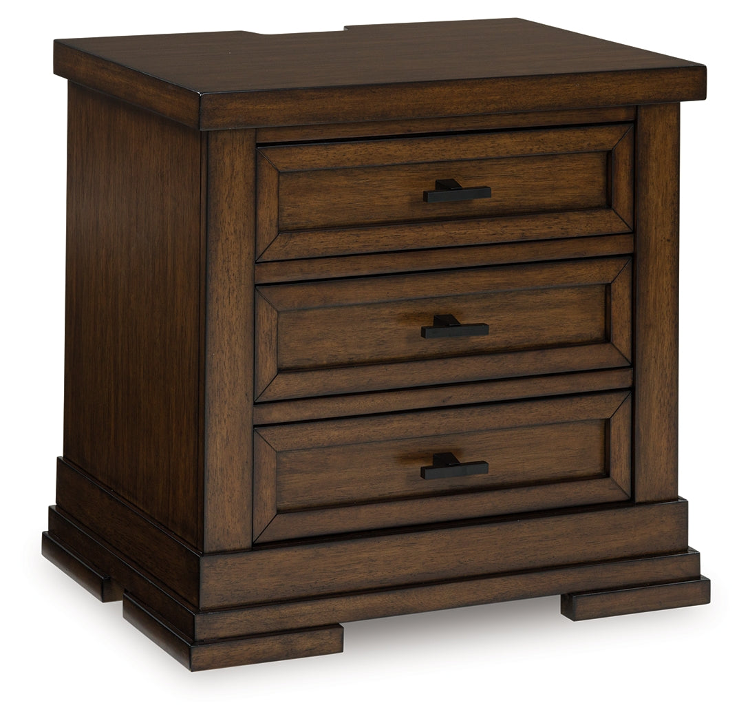 Taffenbrook Medium Brown Nightstand