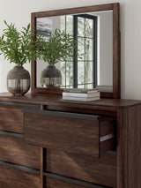 Dilenno Dark Brown Dresser and Mirror