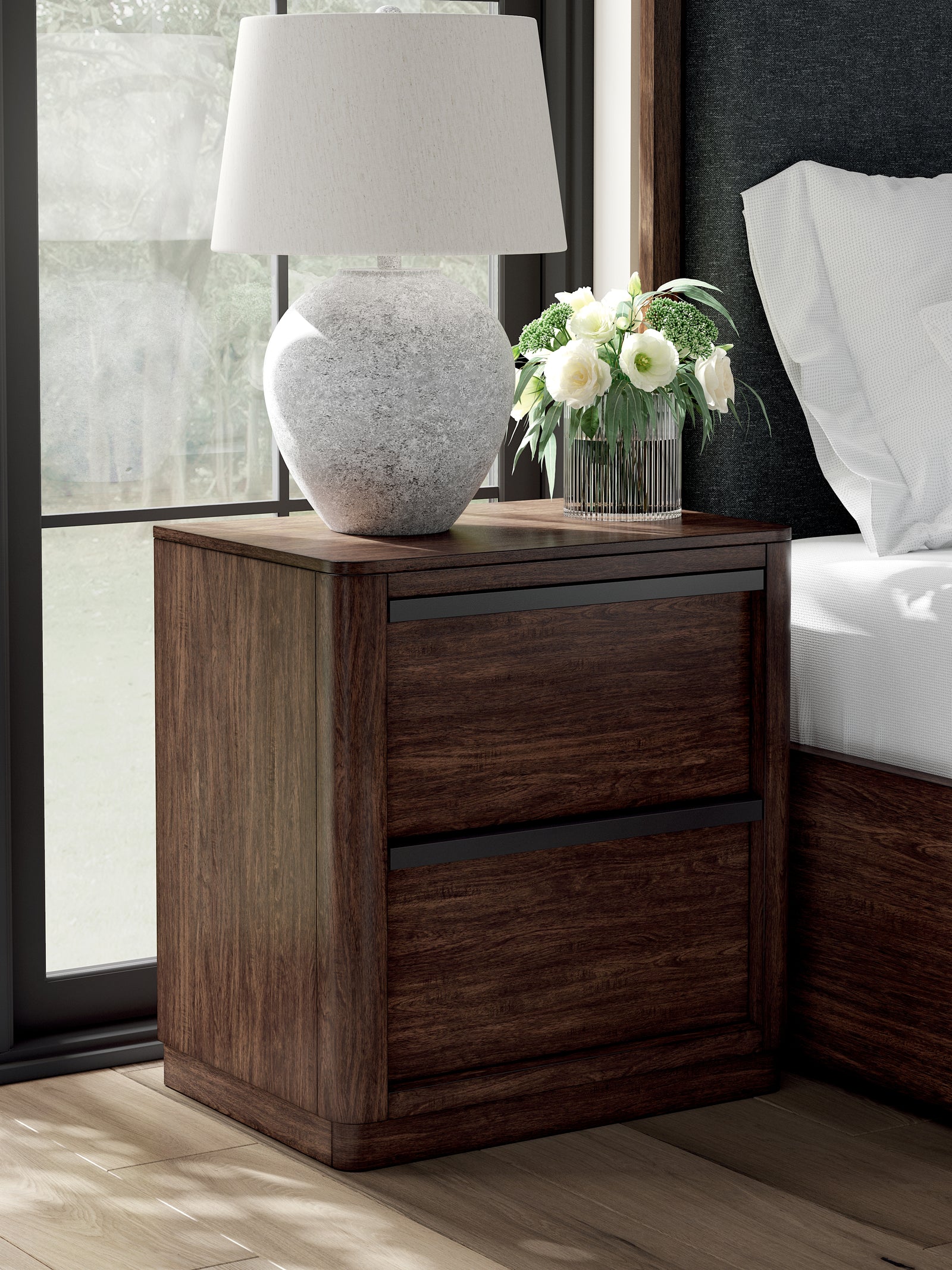 Dilenno Dark Brown Nightstand