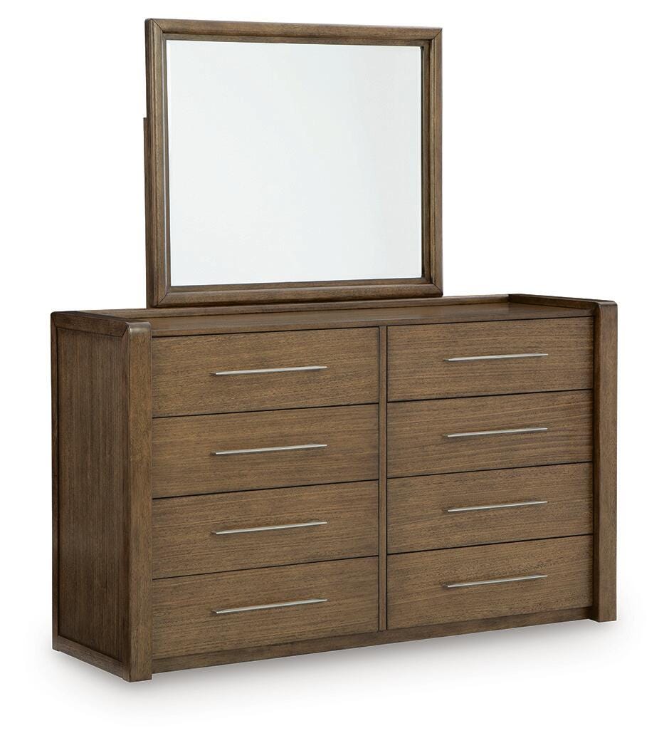 Marxmore Brown Dresser and Mirror angled view