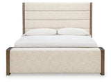 Marxmore Brown Queen Upholstered Storage Bed view 3