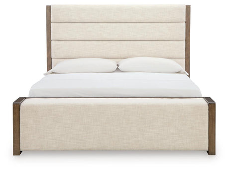 Marxmore Brown Queen Upholstered Storage Bed view 3