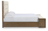Marxmore Brown Queen Upholstered Storage Bed view 5