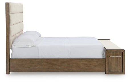 Marxmore Brown Queen Upholstered Storage Bed view 5