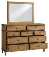 Sharlance Brown Dresser and Mirror