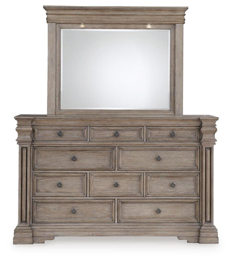 Blairhurst Light Grayish Brown Panel Bedroom Set view 9