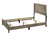 Millie Brown Finish Transitional Modern Wood Grain Full Panel Bed - Ella Furniture