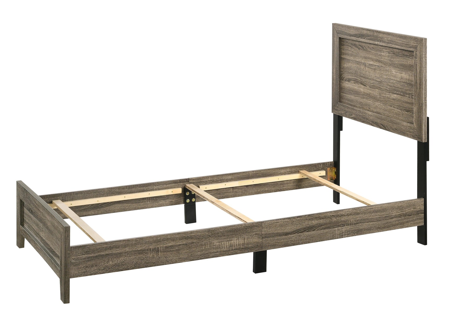 Millie Brown Modern And Contemporary And Traditional Wood King Panel Bed - Ella Furniture