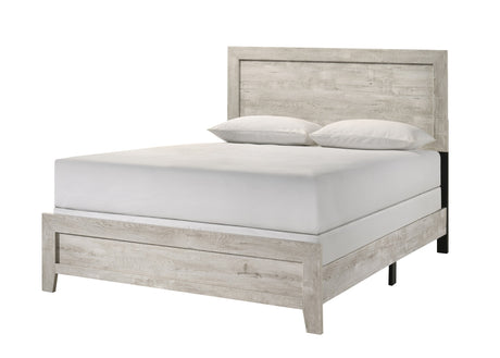 Millie Light Gray Panel Full Bed full bed by Crownmark | Ella Furniture