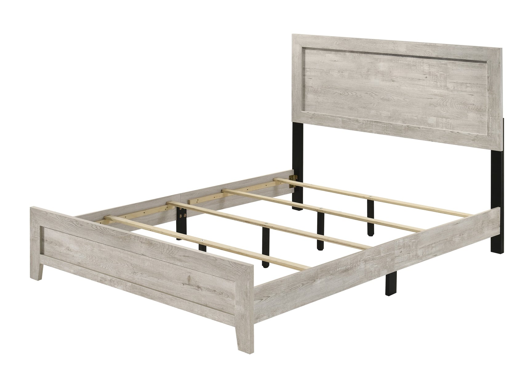 Millie Light Gray Panel Queen Bed queen bed by Crownmark | Ella Furniture
