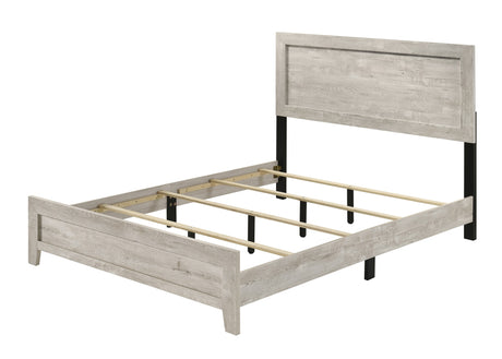 Millie Light Gray Panel Queen Bed queen bed by Crownmark | Ella Furniture