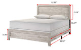 Millie Light Gray Panel Queen Bed queen bed by Crownmark | Ella Furniture