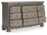Lexorne Gray Dresser - Ella Furniture