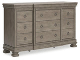 Lexorne Gray Dresser - Ella Furniture