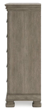 Lexorne Gray Chest Of Drawers - Ella Furniture