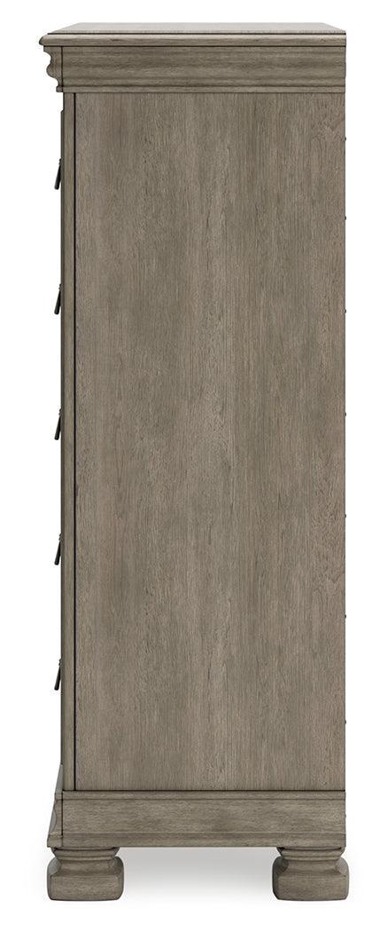 Lexorne Gray Chest Of Drawers - Ella Furniture