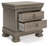 Lexorne Gray Nightstand - Ella Furniture