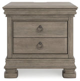 Lexorne Gray Nightstand - Ella Furniture
