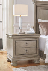 Lexorne Gray Nightstand - Ella Furniture