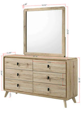 Dawson Light Brown Panel King Bed