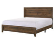 Millie Cherry Brown Classic Wood King Panel Bed - Ella Furniture