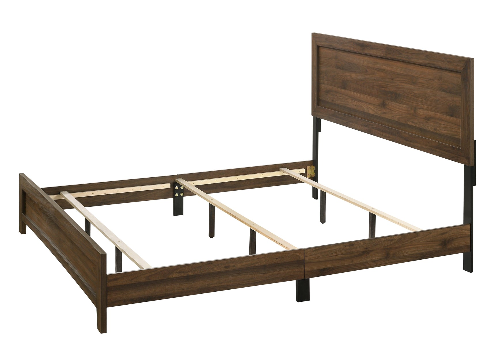 Millie Cherry Brown Classic Wood Full Panel Bed - Ella Furniture
