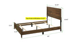 Millie Cherry Brown Classic Wood Full Panel Bed - Ella Furniture