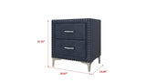 Lucinda Dark Gray Modern And Classic Wood King Velvet Upholstered Tufted Panel Bed - Ella Furniture