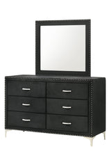Lucinda Black Velvet Wingback Sleek And Modern Upholstered Tufted Panel Bedroom Set - Ella Furniture