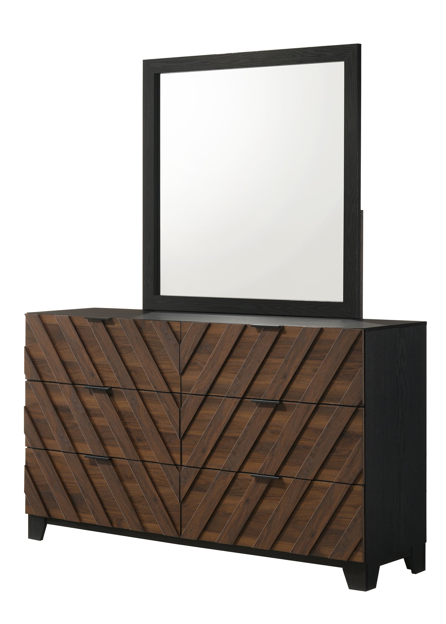 Zane Brown Dresser and Mirror from Ella Furniture