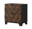 Zane Brown Nightstand with Detailed Construction from Ella Furniture