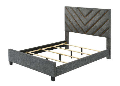 Zane Gray Upholstered Panel Bedroom Set view 6