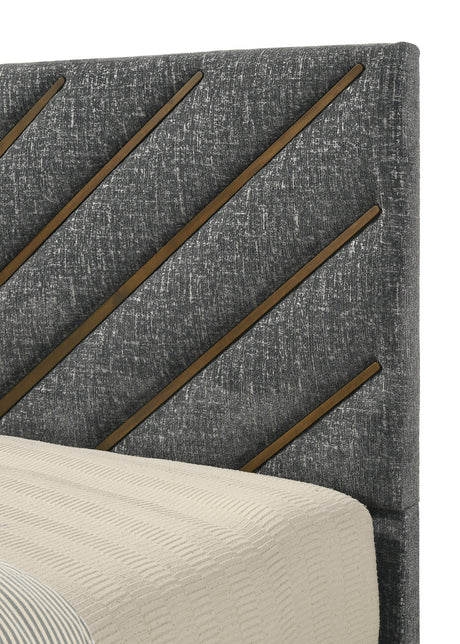 Zane Gray Upholstered Panel Bedroom Set view 16