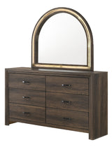 Noreen Brown Dresser and Mirror from Ella Furniture