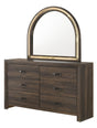 Noreen Brown Dresser and Mirror from Ella Furniture