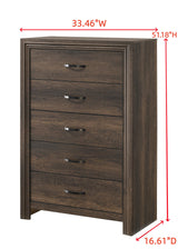 Noreen Brown Gray Upholstered LED Panel Bedroom Set view 15