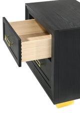 Pepe Dresse Black, Sleek And Modern Contemporary Wood, 6 Spacious Drawers - Ella Furniture