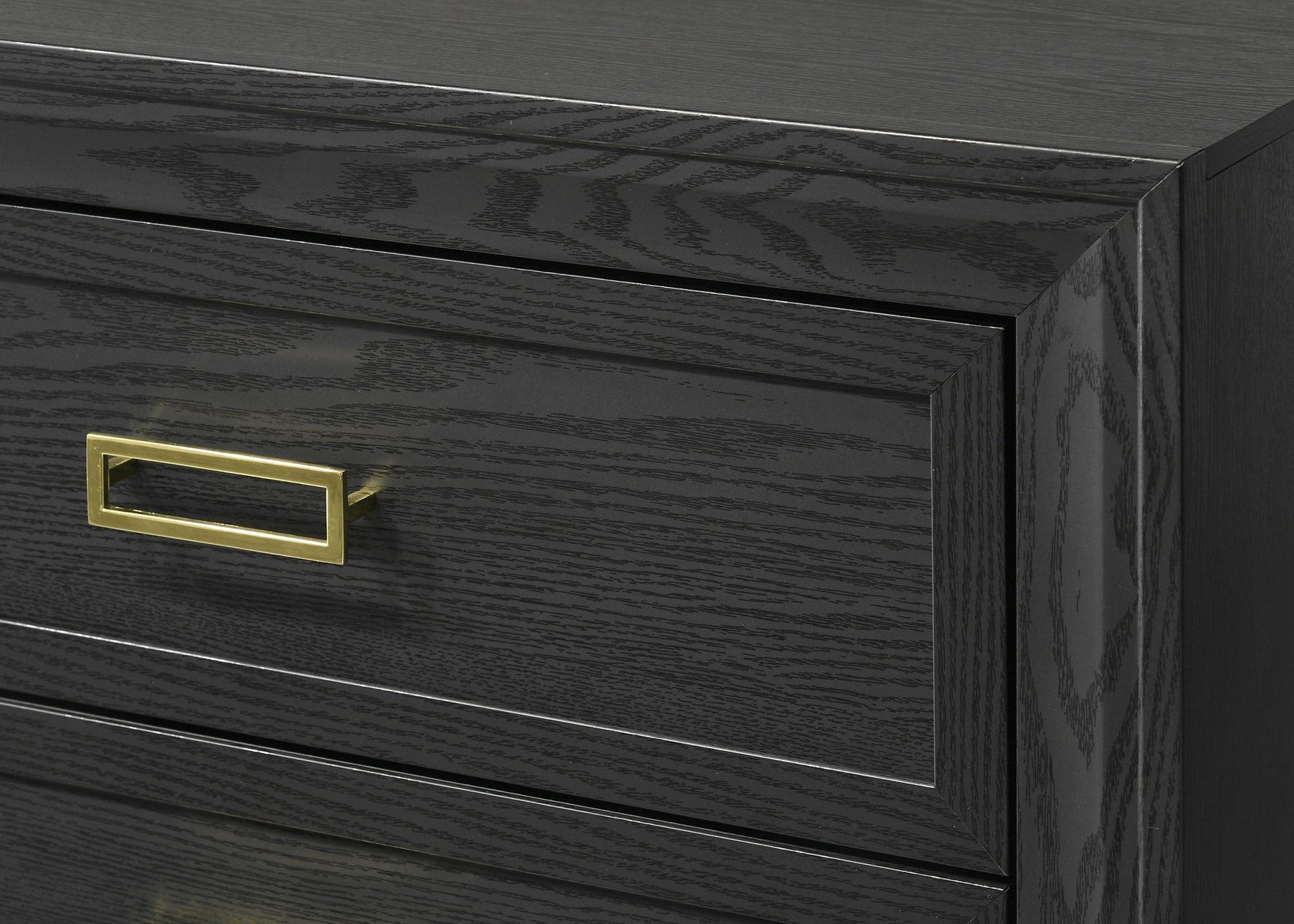 Pepe Dresse Black, Sleek And Modern Contemporary Wood, 6 Spacious Drawers - Ella Furniture