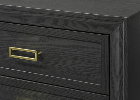 Pepe Black Modern Wood Fabric Upholstered Tufted King Panel Bed - Ella Furniture