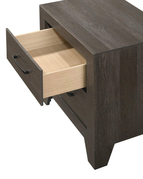 Hopkins Brown Classic Modern Wood King Platform Bed - Ella Furniture