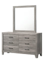 Hopkins Dresser Drift Wood, Sleek Modern Wood, 6 Spacious Drawers - Ella Furniture