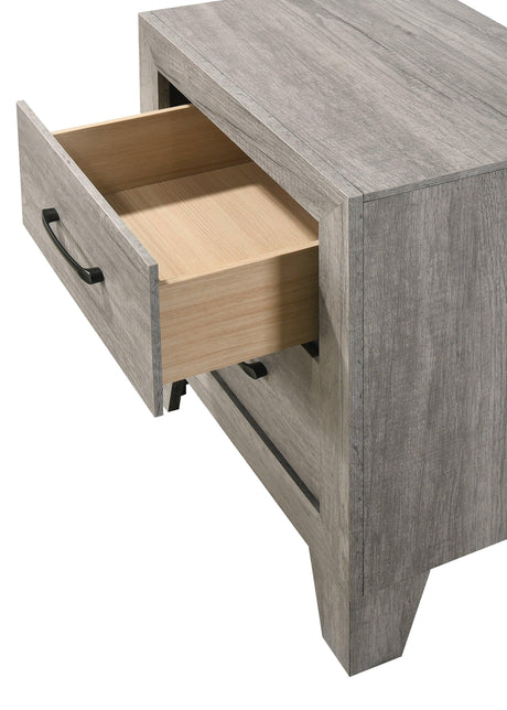 Hopkins Driftwood Contemporary And Modern Wood Queen Platform Bed - Ella Furniture
