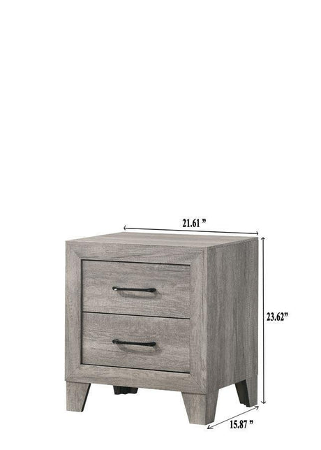 Hopkins Driftwood Rustic And Modern Wood Platform Bedroom Set - Ella Furniture