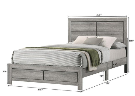 Hopkins Chest Drift Wood, Sleek And Modern Wood, Metal 5 Drawers - Ella Furniture