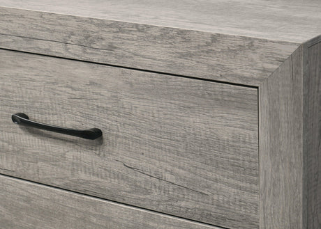 Hopkins Driftwood Contemporary And Modern Wood King Platform Bed - Ella Furniture