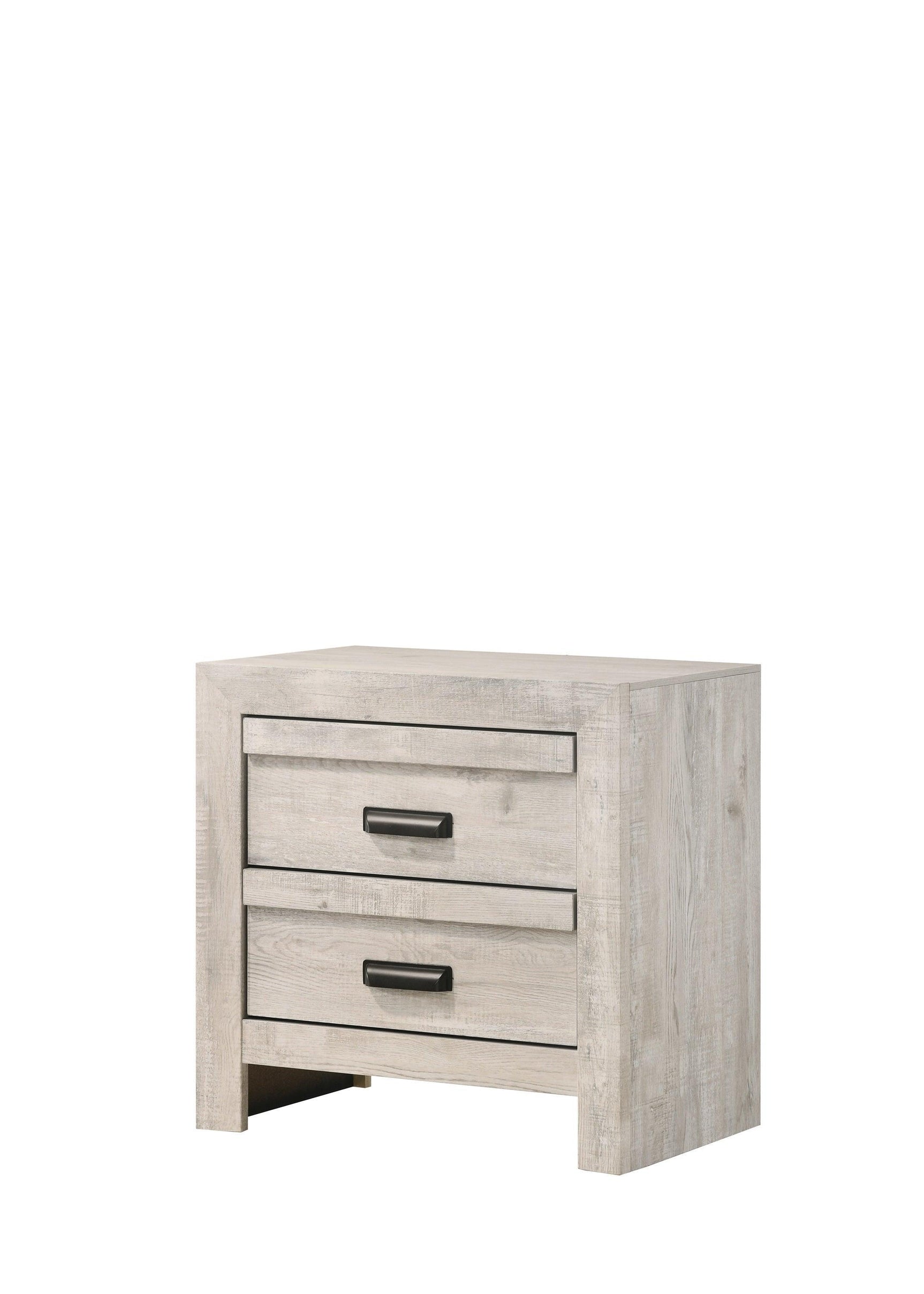 Valor Chest Cream, Rustic Modern Wood, 6 Metal Drawers - Ella Furniture