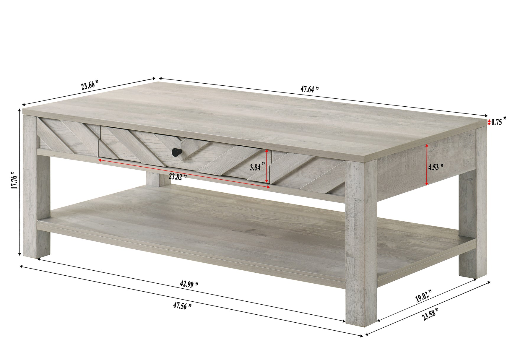 Valor Light Gray Coffee Table Set