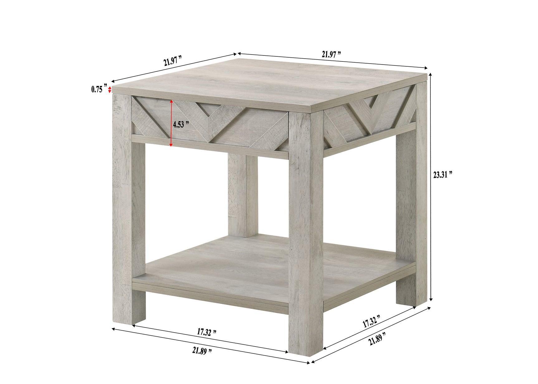 Valor Light Gray Coffee Table Set
